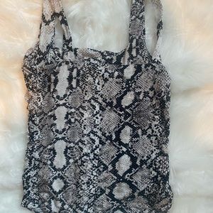 Express Snakeskin Print Tank Size M